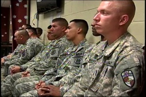 American NCO Induction in Afghanistan