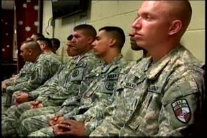American NCO Induction in Afghanistan