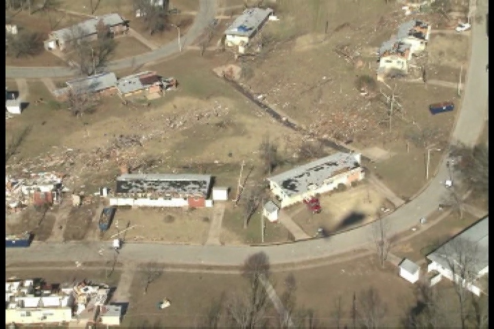 DVIDS - Video - Aerial Footage of Damage from EF3 Tornado