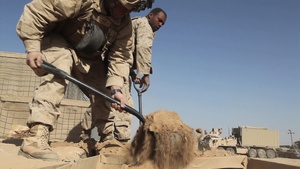 1st CEB Building a Post for Base