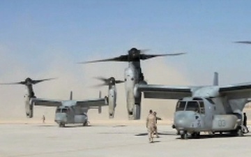 Osprey Landing with 26th MEU Gear (No Audio)