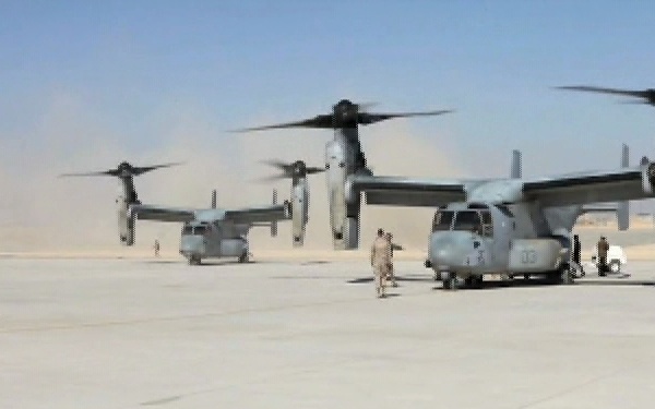 Osprey Landing with 26th MEU Gear (No Audio)