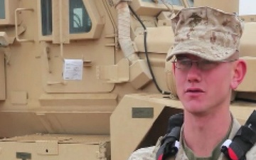 Cpl. Kristopher Pavy talks about deploying with the Battalion Landing Team 3/8, Afghanistan