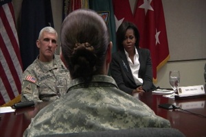 First Lady Michelle Obama Visits Fort Jackson