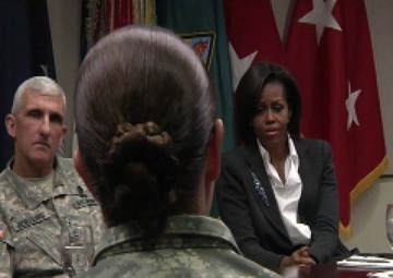 First Lady Michelle Obama Visits Fort Jackson