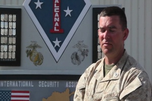 Gunnery Sgt. Jones Talks About the Battalion Landing Team Arriving in Afghanistan