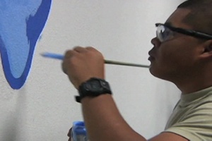 Soldier Paints the Legacy
