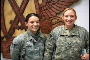 Staff Sgt. Heather Vaughan and Senior Airman Margo Lacombe