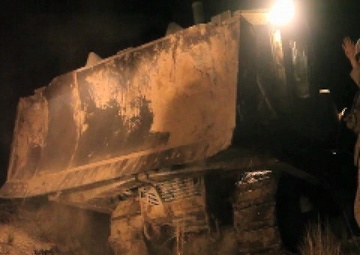 Dozer Pulled out of Mud, Part 1