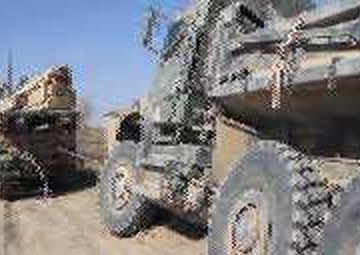 1st CEB Getting a Dump Truck Unstuck