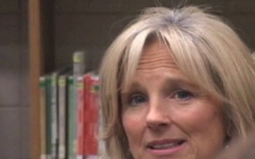 Dr. Jill Biden Visits school and military spouses, Part 1