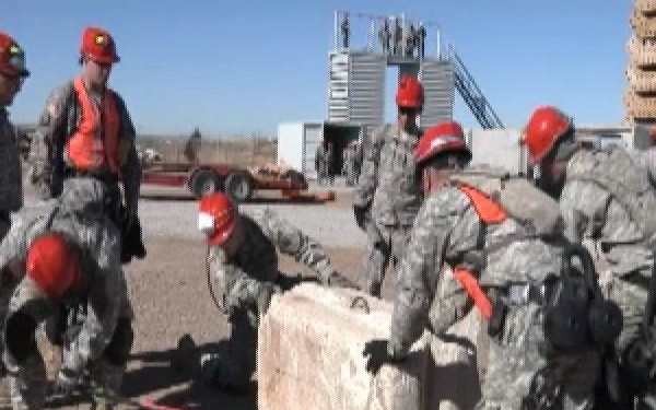 836th Engineering Co. Super Bowl Training