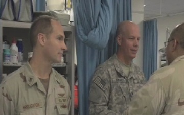 Top Medical Officers Visit Health Care Professionals at Kandahar Airfield, Part 1