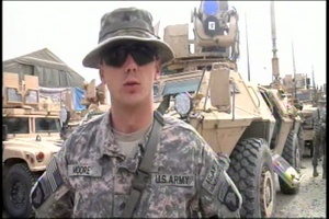 Army Sergeant Majors Conduct Battlefield Circulation Mission