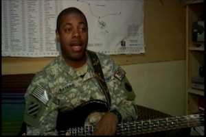 Soldier Plays the Blues to Get Rid of His Blues
