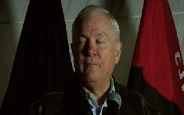 Secretary of Defense Robert Gates Visits Bagram Airfield