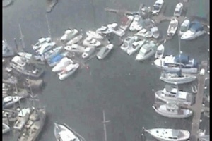 Coast Guard Conducts Tsunami Flyover,  Brookings, Oregon