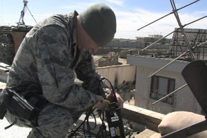 Broll of SSgt Pace doing his job