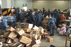 All Hands Update: Atsugi Sorting Relief Donations