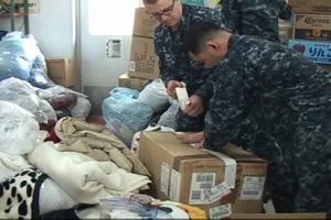 One Minute Report: Atsugi Sorting Relief Donations