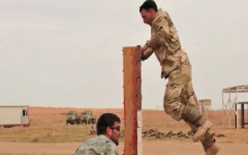 5th Iraqi Army Division soldiers compete at KMTB obstacle course
