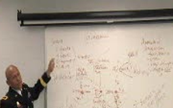 Maj. Gen. Luis Visot Explains Tour De Army To Soldiers of the 14th QM