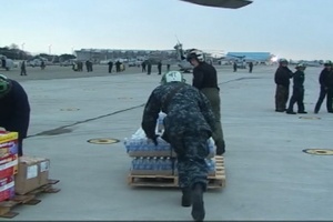 HS14 Loads Donated Relief Aid