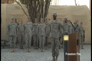 Freedom File - USFOR-A Combat Patch Ceremony
