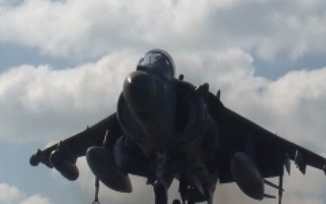 AV-8B Harriers Land on USS Kearsarge (LHD 3)