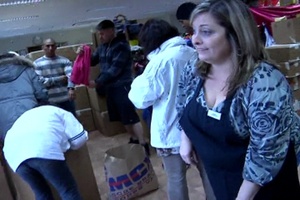 Air Station residents collect donations for disaster relief