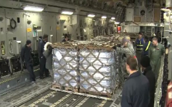 JBER C-17 Moves Japanese Military Trucks