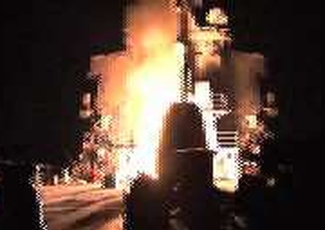 US Navy ship USS Stout (DDG-55) launches Tomahawk cruise missiles towards Qadhafi regime forces as a part of JTF “Odyssey Dawn”