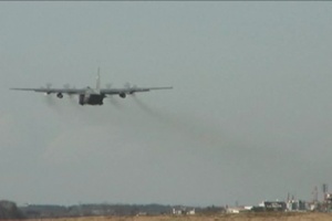 Yokota Moves Donated Water