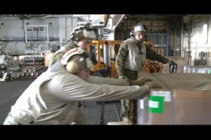 All Hands Update: Sailors and Marines Delivering Supplies