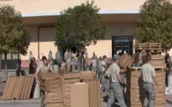 Setup Cots for Airmen Leadership School