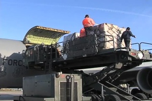 Loading Cargo Onto KC-135