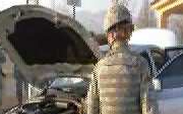 Performs Vehicle Checks at the Entrance Control Point