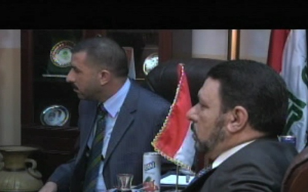 Brig Gen. Sanders and PRT Leader Mark Perry Bisit Diwaniyah