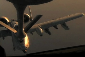 Air Refueling of A-10 in support of Operation Unified Protector
