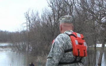 Soldiers Support Red River Flood Response