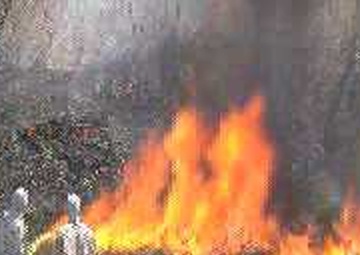 66th Engineers Conduct Controlled Burn at COB Warhorse