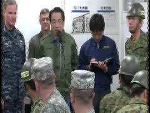 Prime Minister Naoto Kan visits JTF-TH Raw