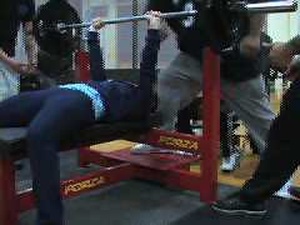 B-roll of Bench Press Championship