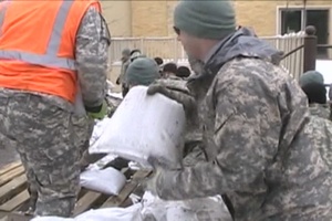 North Dakota National Guard Responds to Flooding in Valley City, N.D.