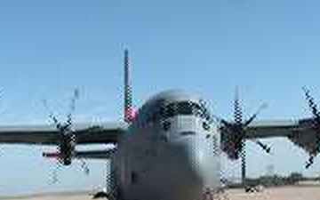Texas Wildfires National Guard C-130 MAFFS