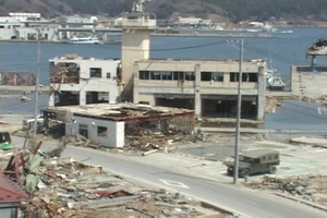 Rubble from Japan's Tsunami