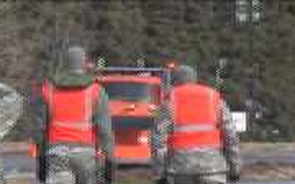 N.D. Flood 2011 NDNG Patrol Dikes in Neche, N.D.