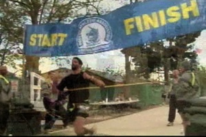 Boston Marathon Comes to Bagram Airfield Afghanistan - Package, Short