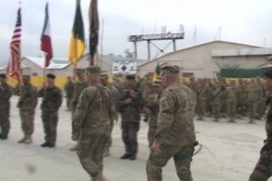 26th Yankee Brigade Receives Deployment Patch and Croix de Guerre Ceremony
