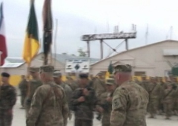 26th Yankee Brigade Receives Deployment Patch and Croix de Guerre Ceremony